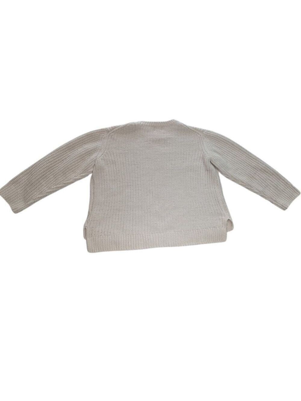 Rumi & Ryder Oversized Cable Knit Sweater Cream Youth L(12–14) / Fits Women S - Picture 4 of 10